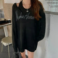 Two-Piece Set of 2 Front Logo V-Neck Knit Sweaters in Two Colors - 2XL