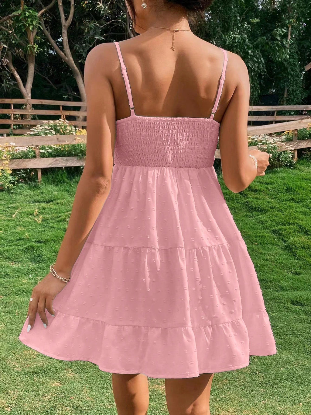 Breezaya Polka Dot Strappy Low-Rise Dress