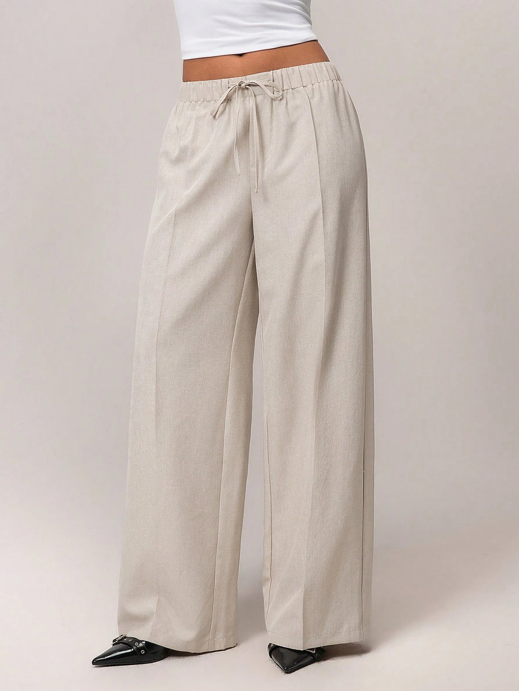 Forever 21 Women's Solid Color Simple Daily Pants