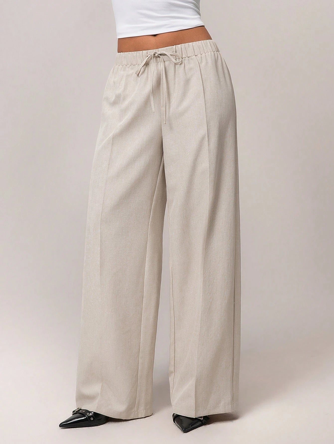 Forever 21 Women's Solid Color Simple Daily Pants