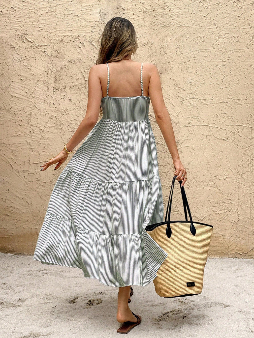 SHEIN Frenchy Women Spaghetti Strap Long Dress