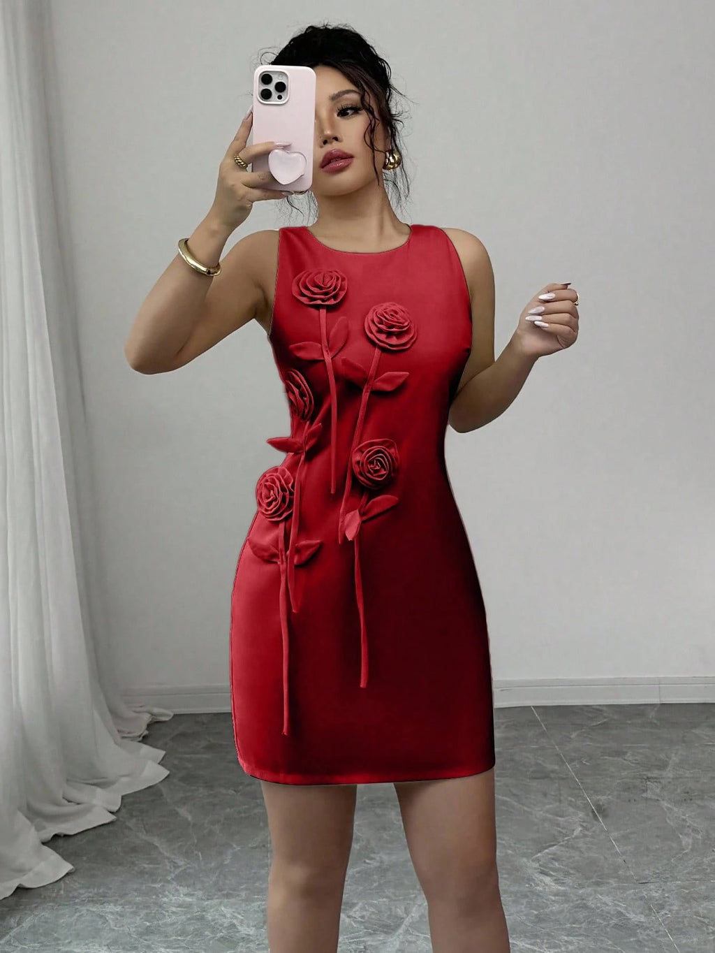 Elenzga Women's&nbsp; New Style&nbsp; Collar Sleeveless Floral Patchwork Dress