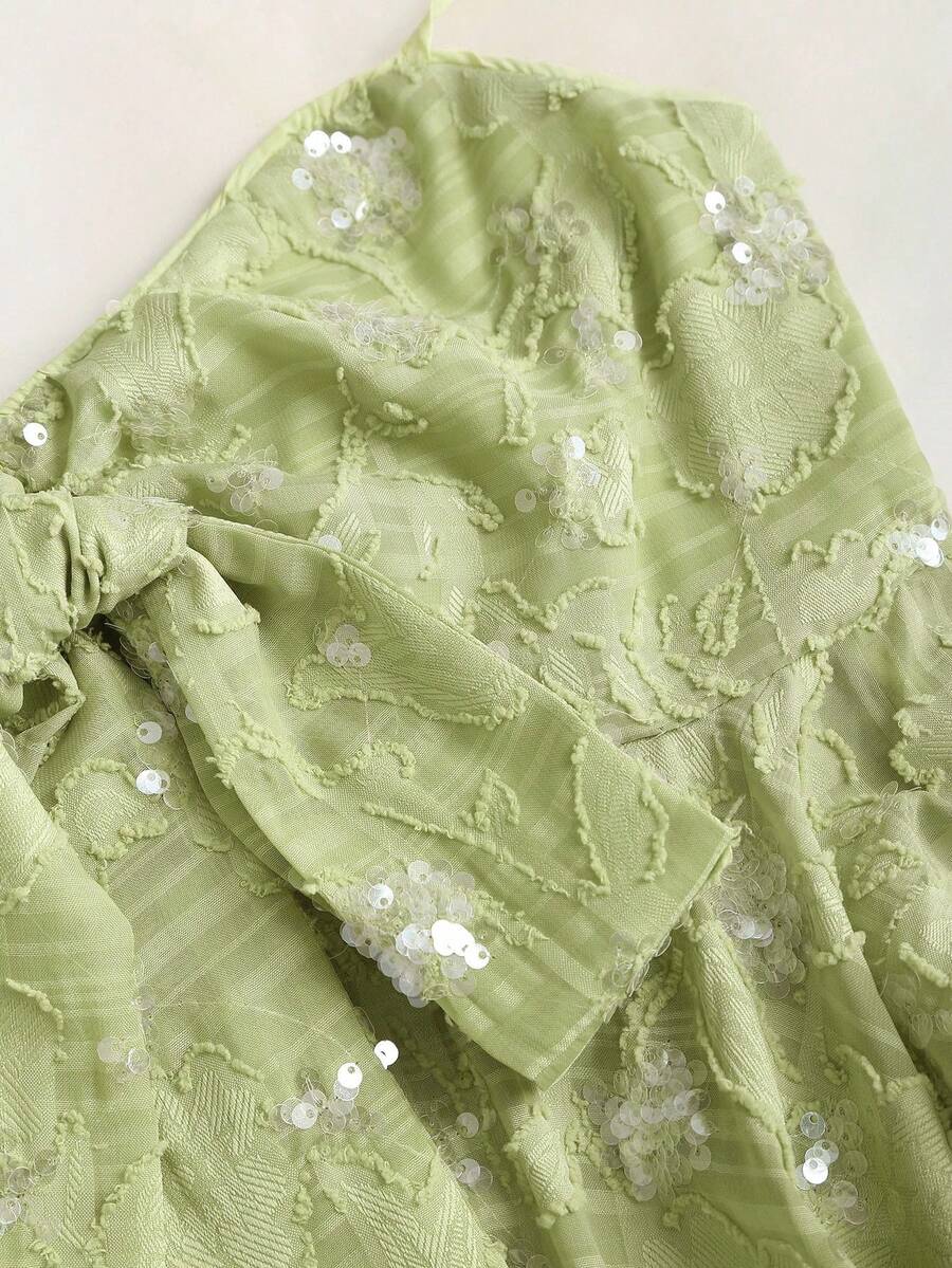 Sexy Halter Strap Beaded Embroidery Women's Camisole