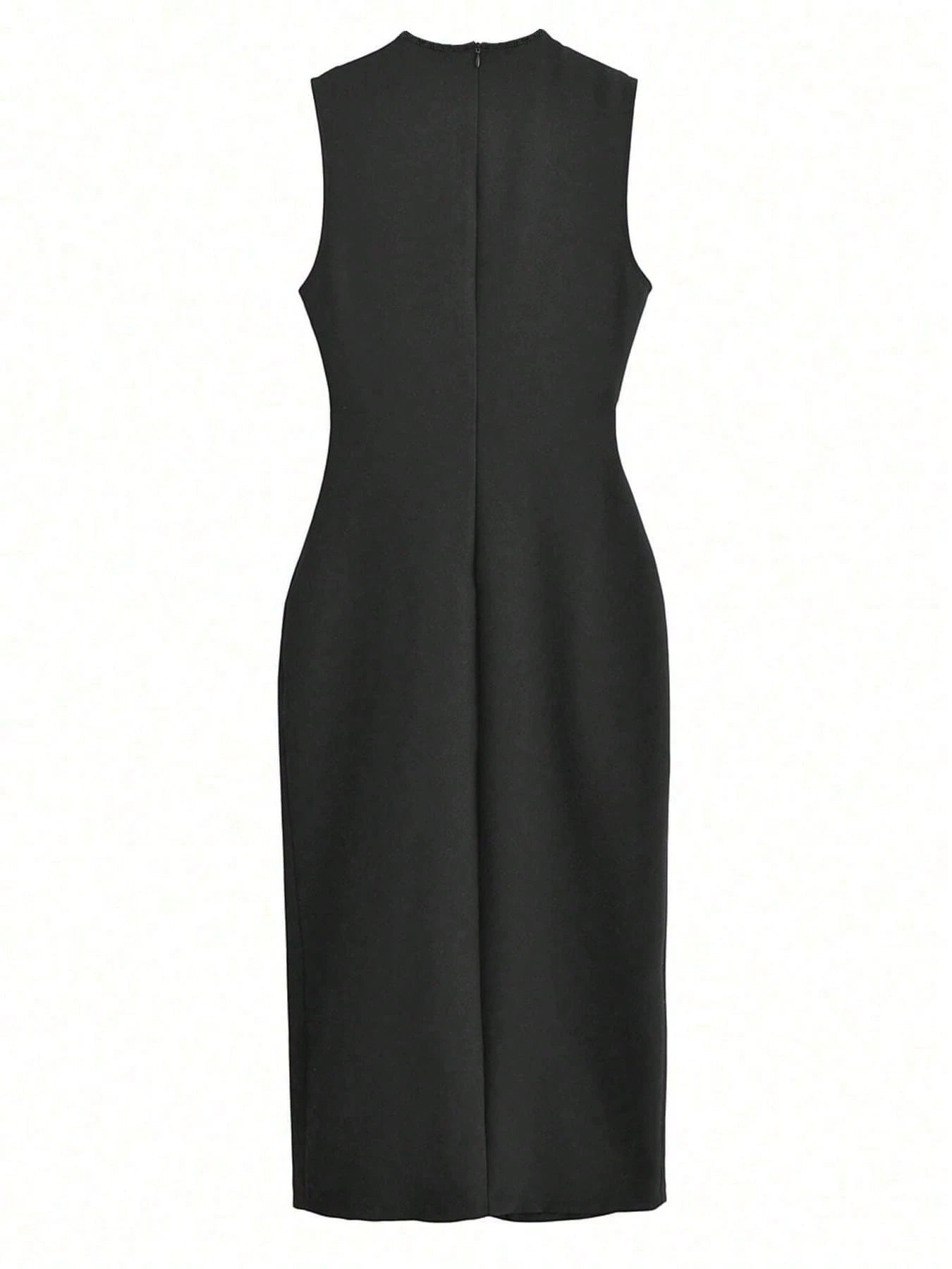 Women's Sleeveless Belted Dress