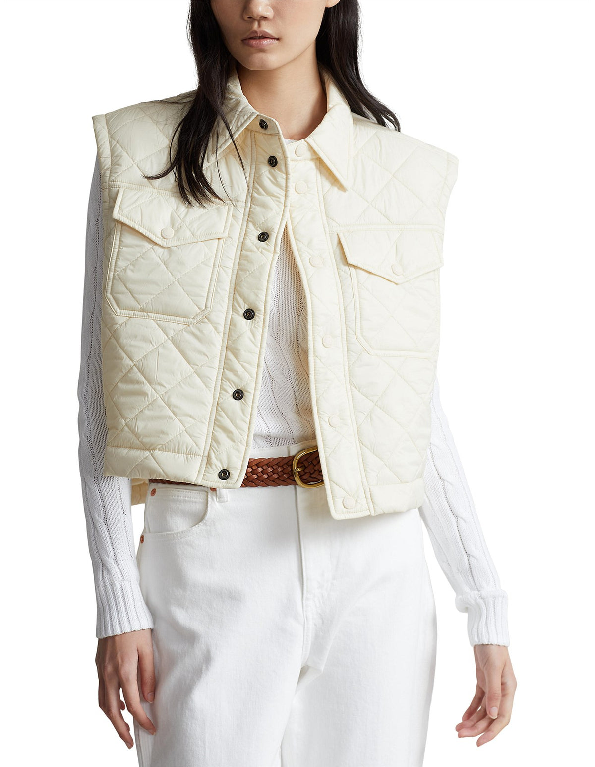 Diamond-Quilted Gilet - XL