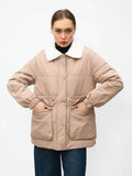 demi-season  jacket with drawstring - L