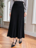 Premium Women Solid A Line Skirt - Small
