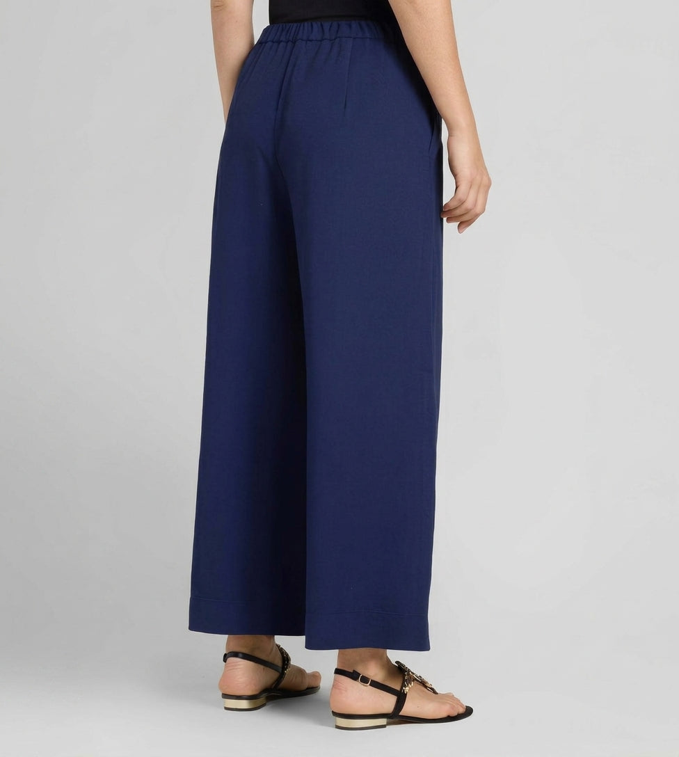 PANTALONE CURVY - Trousers - blu