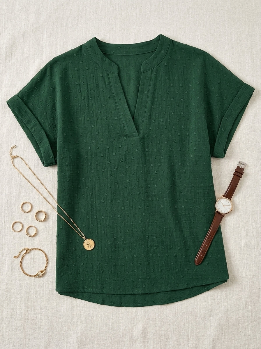 Minimalist Casual Short Sleeve Shirt