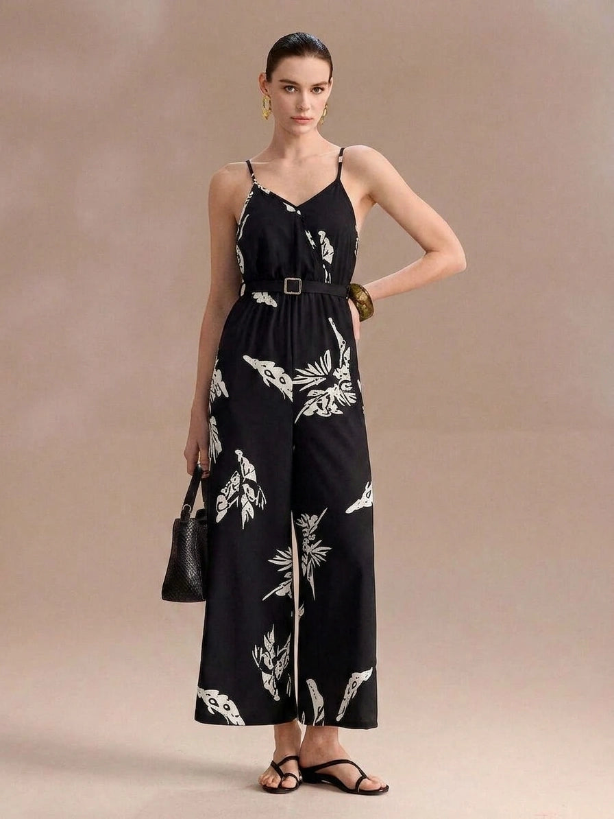 Women's Minimalist Printed Jumpsuit