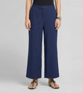 PANTALONE CURVY - Trousers - blu