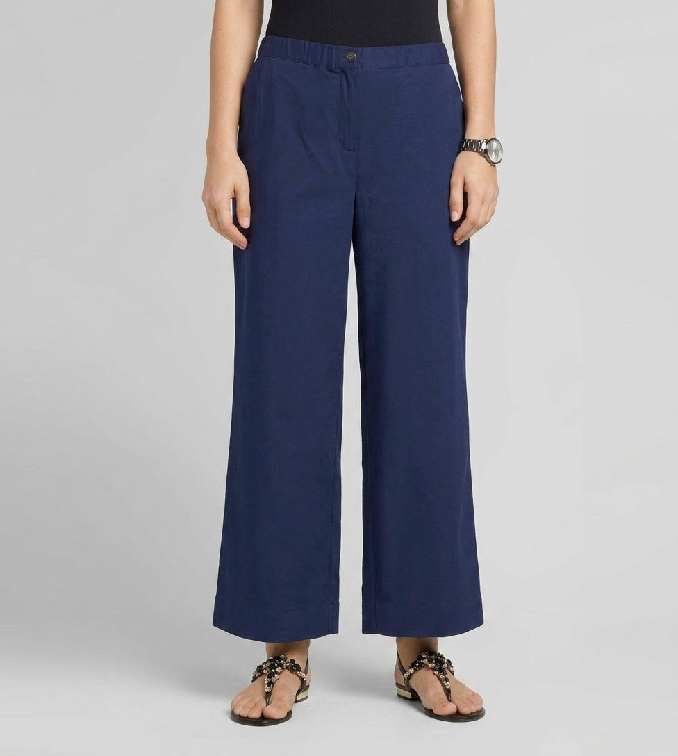 PANTALONE CURVY - Trousers - blu