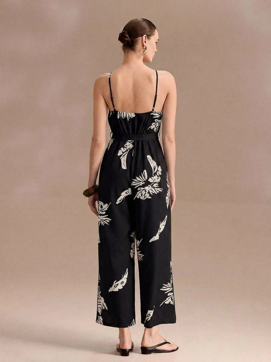 Women's Minimalist Printed Jumpsuit