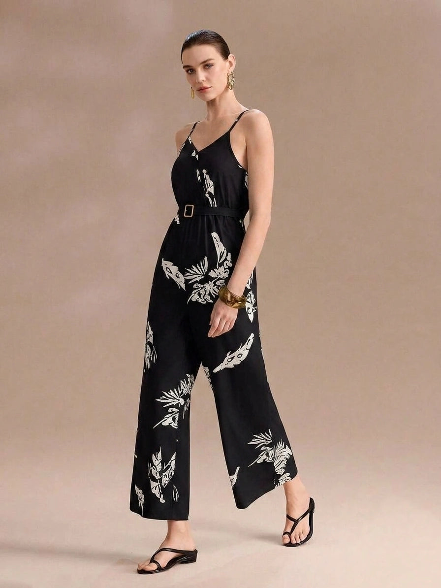 Women's Minimalist Printed Jumpsuit