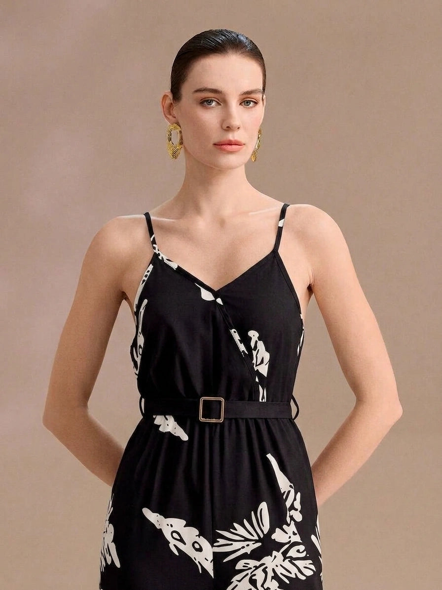 Women's Minimalist Printed Jumpsuit