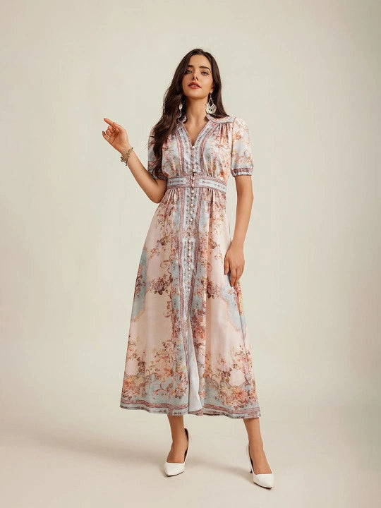 Floral Print Maxi Dress
