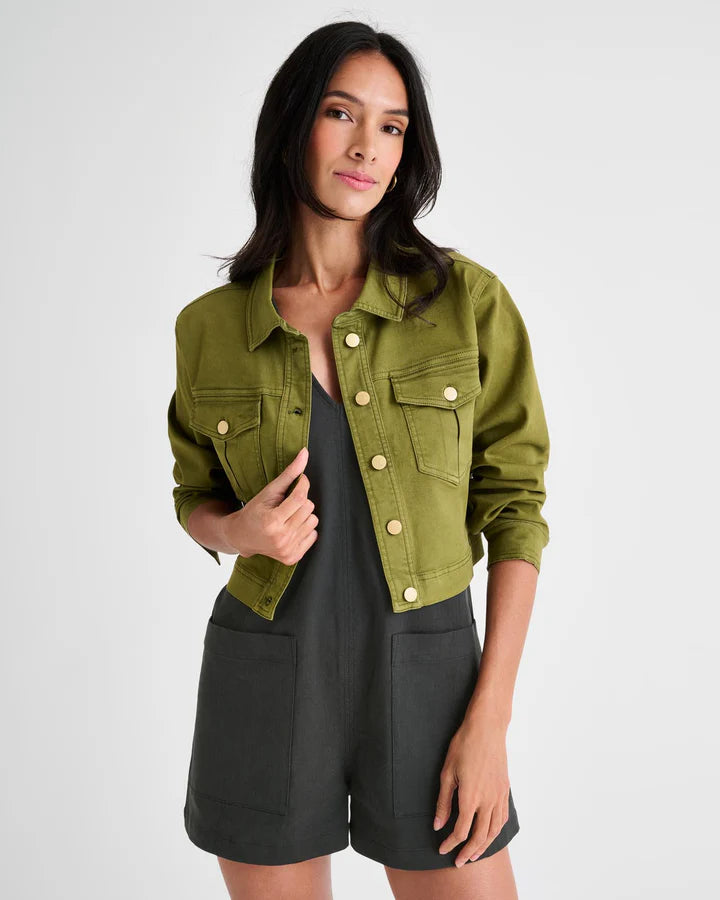 Cropped Denim Jacket - M