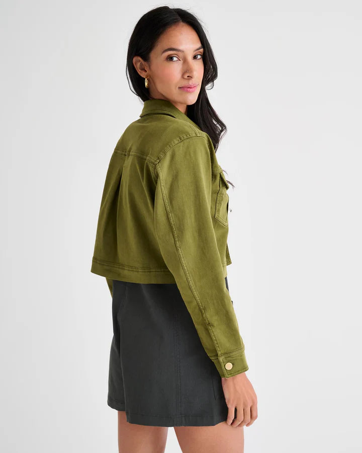 Cropped Denim Jacket - M