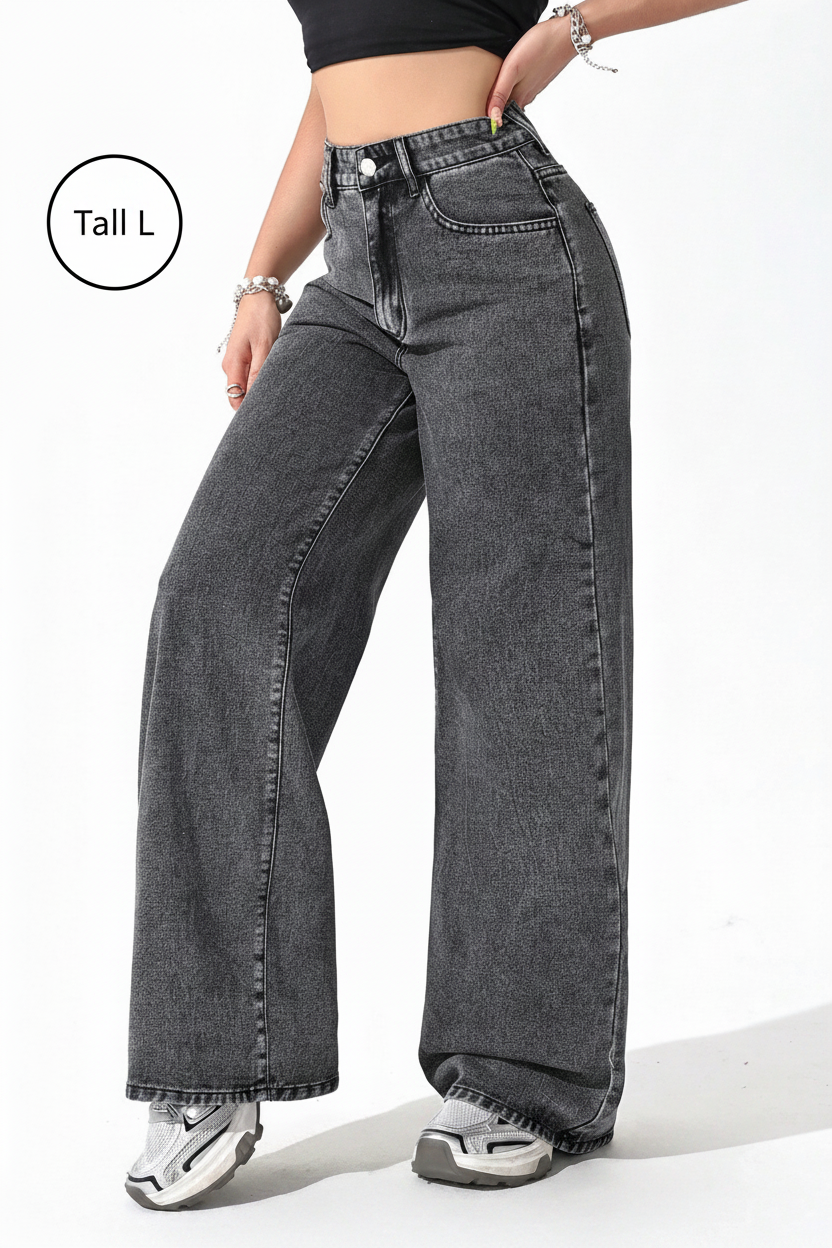 SHEIN Unity Casual Straight Leg Loose Fit Jeans With Pockets