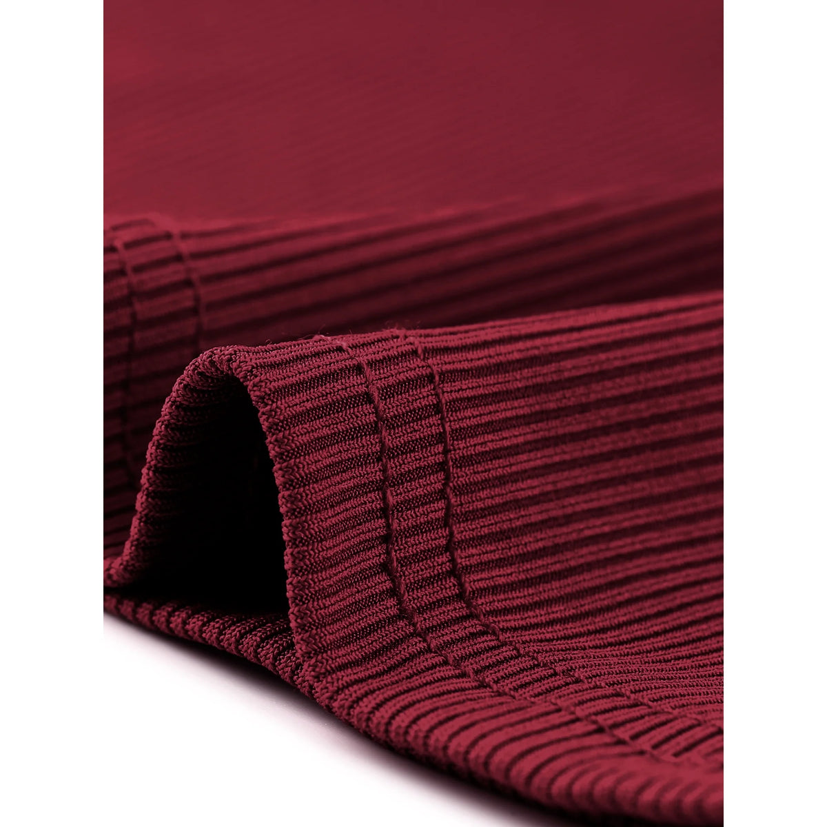 Agnes Orinda Women' s Blouses Half Zip Up Long Sleeve Ruffle Shirts Solid Tops 2X Burgundy - 2XL
