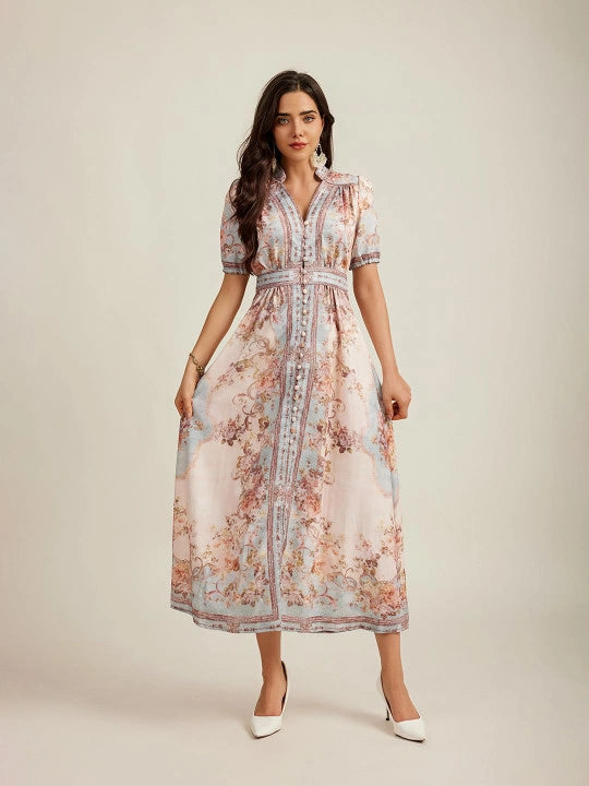 Floral Print Maxi Dress