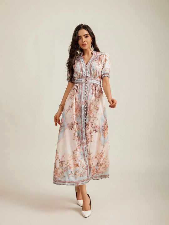 Floral Print Maxi Dress